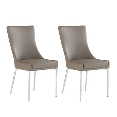 Somette Patty Designer Seat Dining Chair, Set of 2