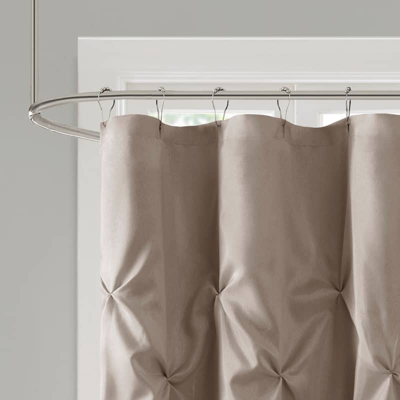 Madison Park Laurel Tufted Semi-Sheer Shower Curtain