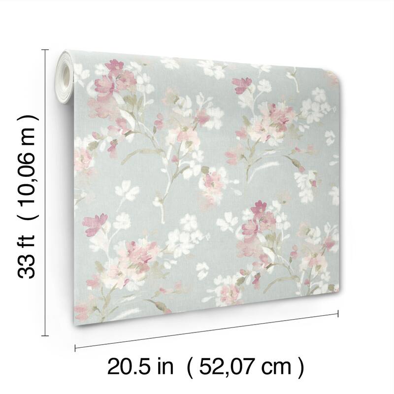 Chesapeake Azalea Fuchsia Floral Branches Wallpaper