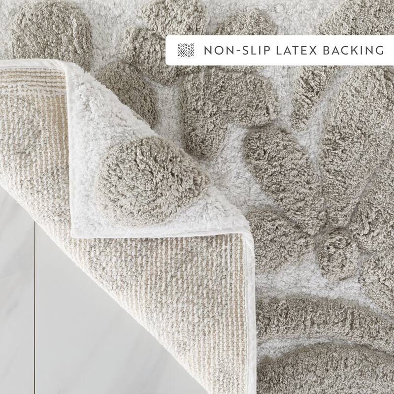 Becky Cameron 100% Cotton Floral Patterned Bath Mat