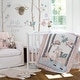 preview thumbnail 1 of 3, Everly 5-Piece Nursery Crib Bedding Set - Levtex Baby