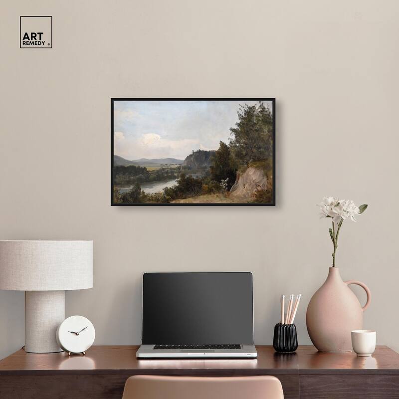 Hilltop Tower View I Canvas by Art Remedy