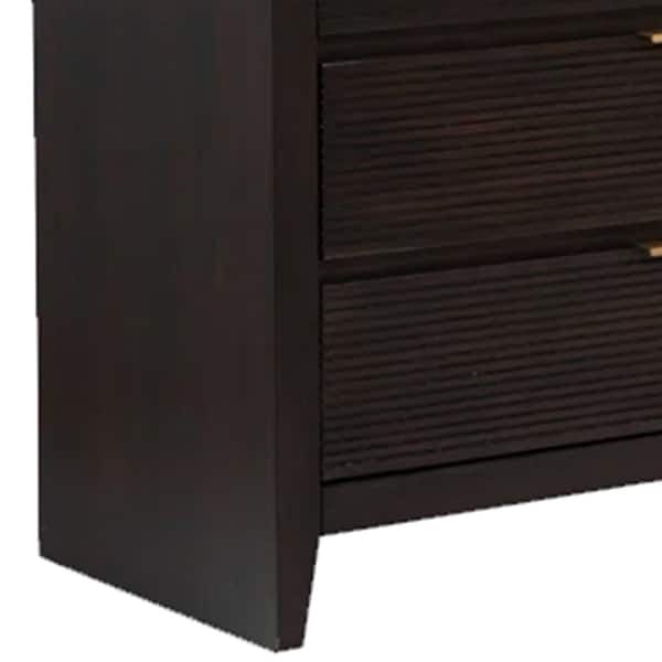 Maq 50 Inch 8 Drawer Wide Dresser Chest, Bronze Metal Handles, Dark Brown -  Bed Bath & Beyond - 38386138
