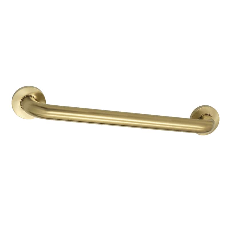 Meridian 16-Inch x 1-1/4-Inch O.D Grab Bar - Brushed Brass
