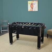 Sunnydaze 55-Inch Foosball Game Table with Drink Holders - Sports Arcade Soccer