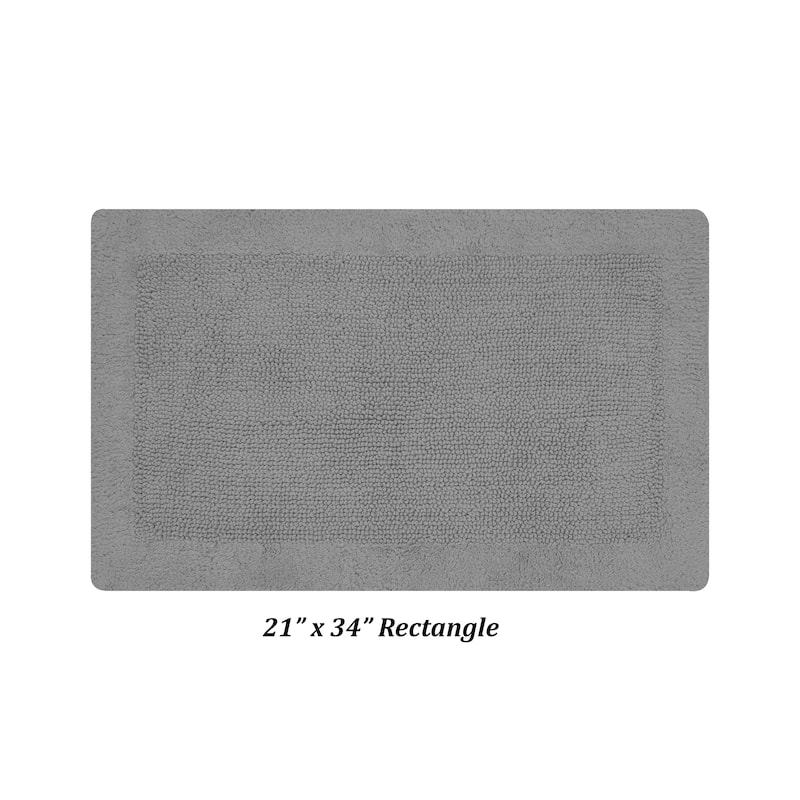 Better Trends Bath Rugs 100% Cotton Tufted Soft & Water Absorbent Bathroom Rug for Shower, Sink Bath Mats Edge Collection