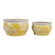 preview thumbnail 48 of 80, Decorative Floral Ceramic Chinoiserie Round Planter - Set of 2