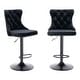 preview thumbnail 63 of 125, Velvet Upholstered Nailheads Tufted Swivel Bar Stools (Set of 6)