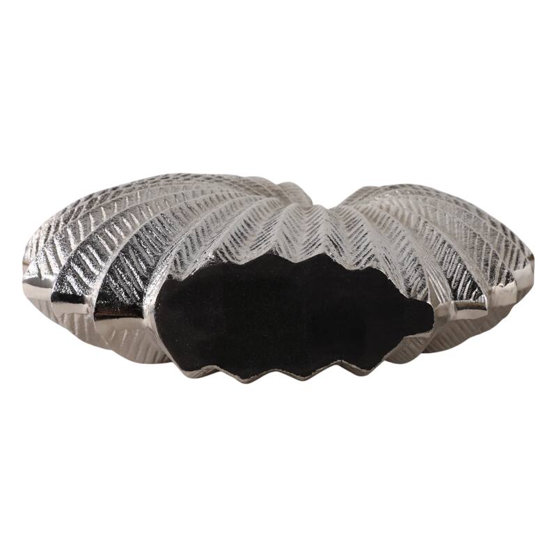 Aluminum Metal Vase Coastal Glam Decorative Accent - 13" Silver