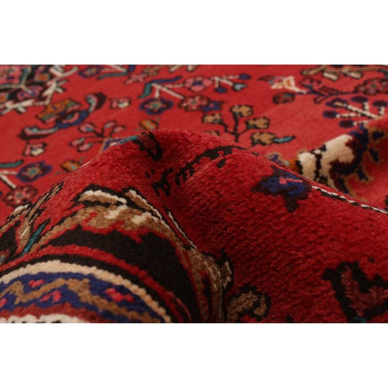 ECARPETGALLERY Hand-knotted Andelz Red Wool Rug - 3'8 x 10'7
