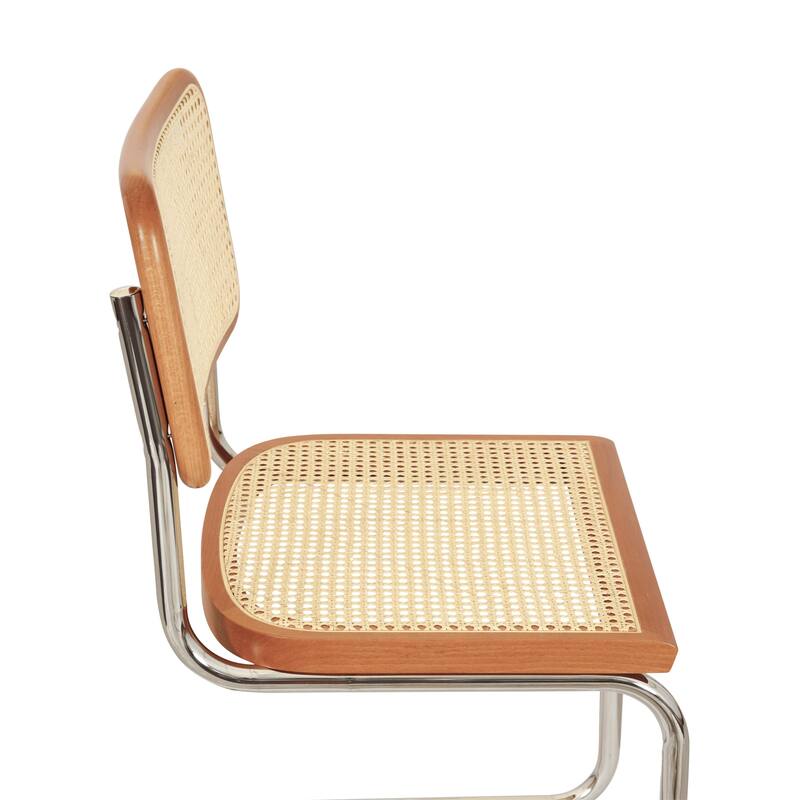Breuer Chair Company Marcel Breuer Cesca Cane Cantilever Side Chair w/ Chrome Steel Frame (Various Wood & Cane Colors)