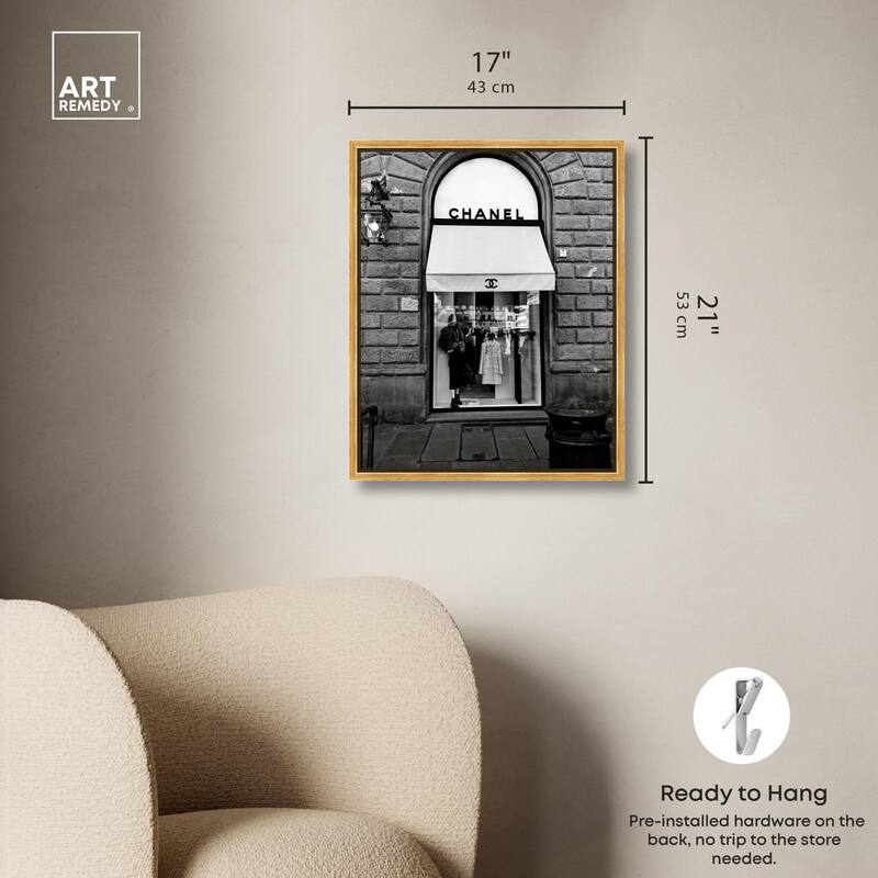 Fashion House Window Canvas by Art Remedy