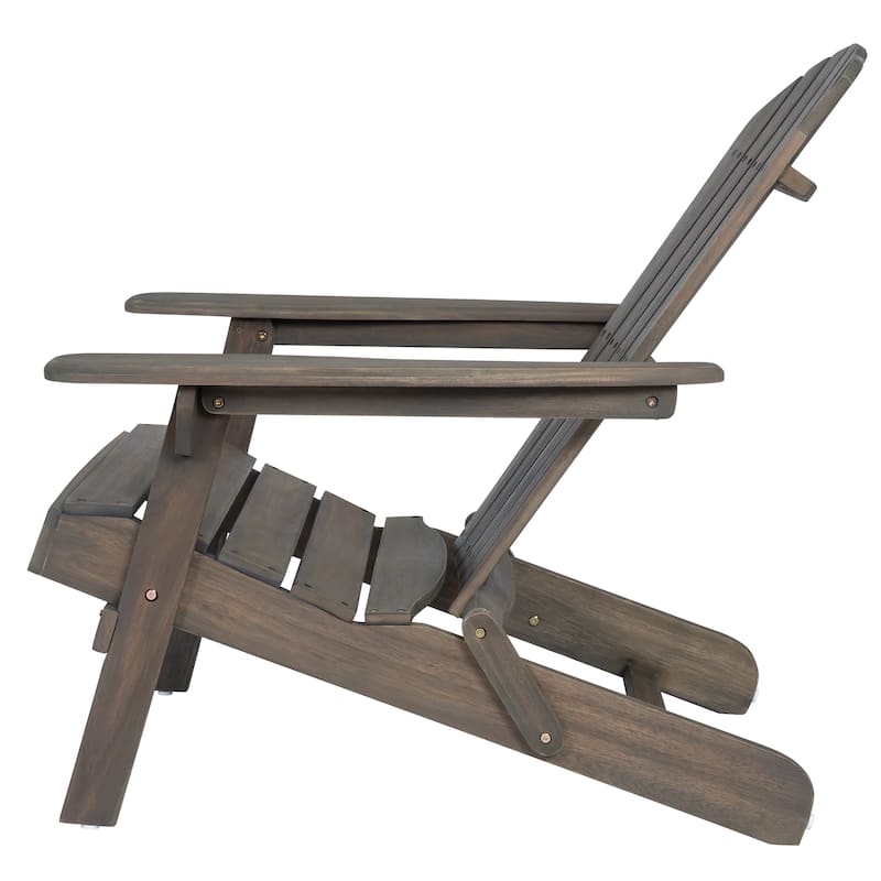 Rustic Outdoor Acacia Wood Foldable Adirondack Chairs