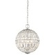 preview thumbnail 2 of 3, Minka-Lavery Palermo 4-Light Pendant-Transitional Style, Chrome Finish, Clear Crystal Shade
