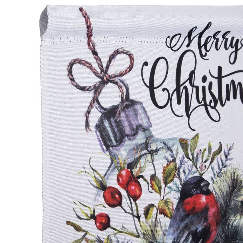 Merry Christmas Ornament Outdoor Christmas Garden Flag - 18" x 12.5" - 18" x 12.5"
