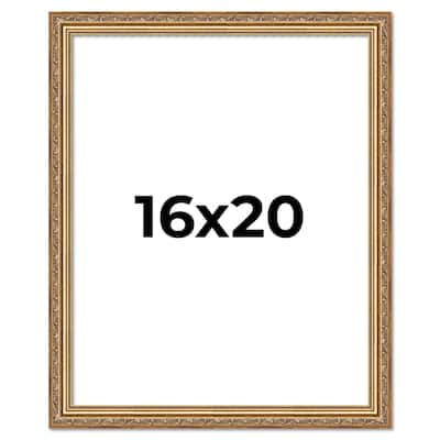 16x20 Frame Red Solid Wood Picture Frame Width 1.75 Inches | Interior Frame Depth 1 13/16 Inches