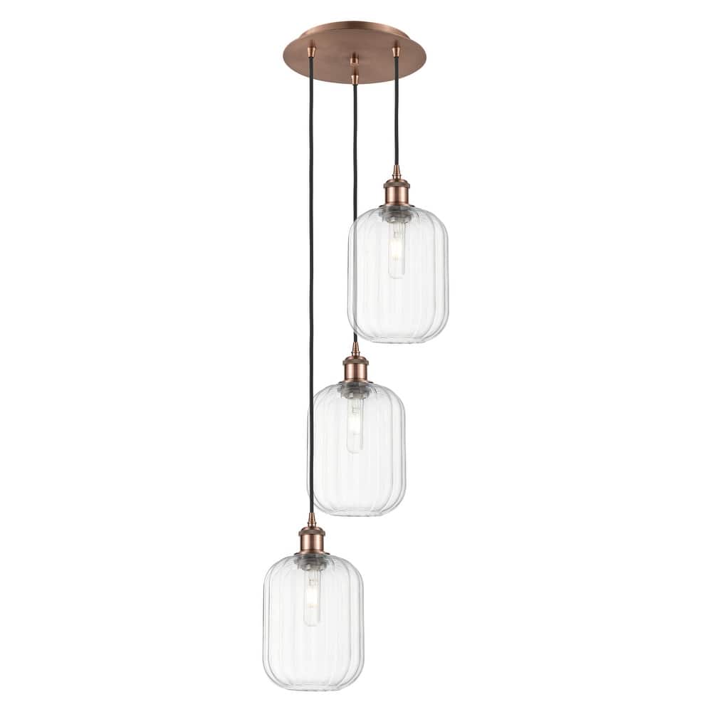 Innovations Lighting Endless Possibilities Ballston - Preston - 3 Light 13" Jar Shade Cord Hung Multi Pendant