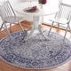 preview thumbnail 162 of 232, SAFAVIEH Adirondack Dakota Rustic Shabby Chic Distressed Rug 3' Round - Grey/Navy - Round
