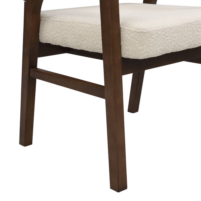 Christopher Knight Home - Nala Modern Upholstered Wood Dining Chair with Ergonomic Curved Back (Set of 2)