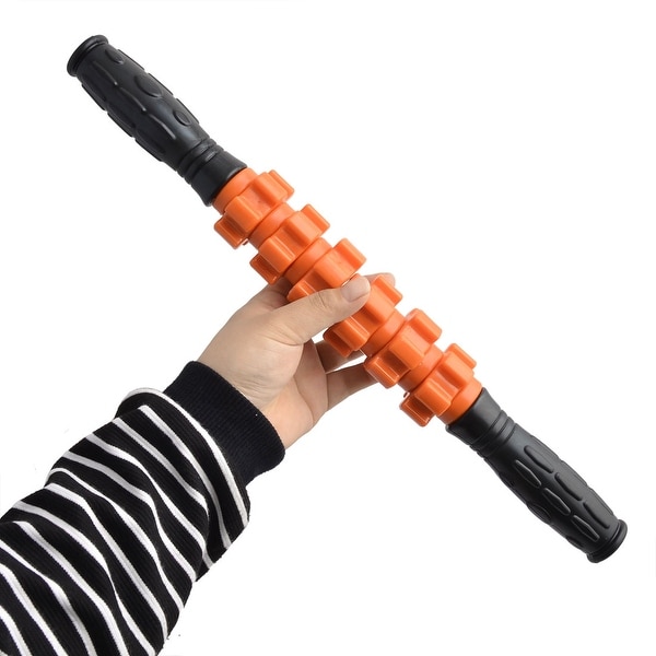 Plastic 6 Wheel Acupoint Bodybuilding Muscle Roller Body Massage