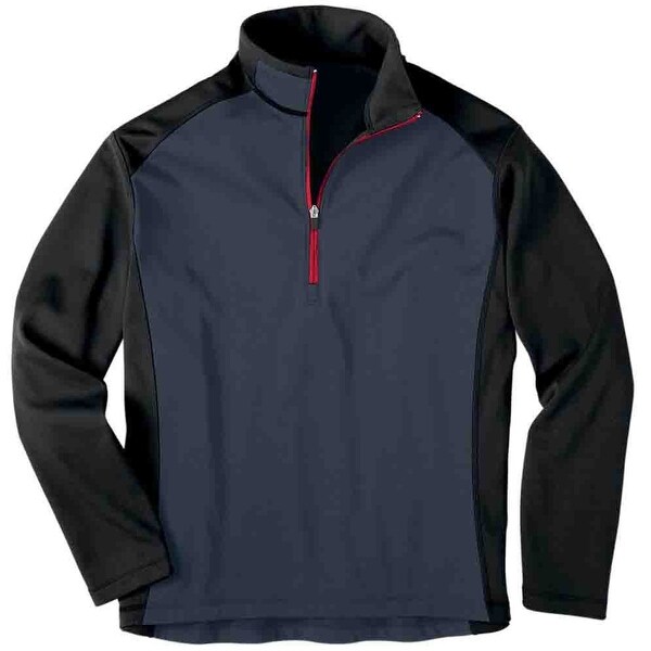 men's athletic half zip pullover