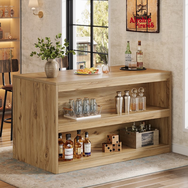 3-Tier Modern Bar Table for Home Pub, Bistro