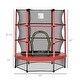 preview thumbnail 4 of 7, Trampoline with Enclosure Net, Springless Design, Safety Pad and Steel Frame