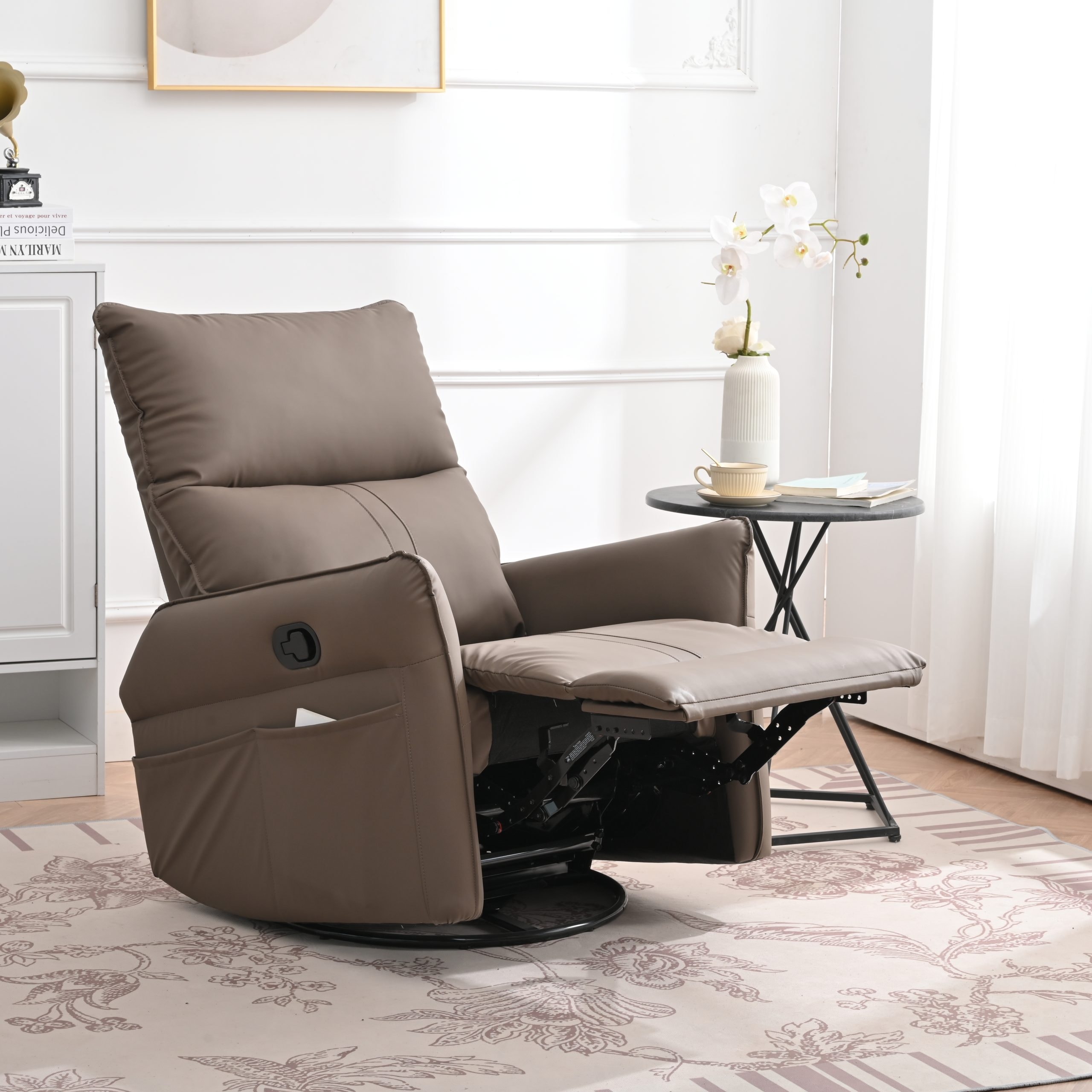 Recliner Chair 360 Degree Swivel Nursery Chair Glider Chair Modern
