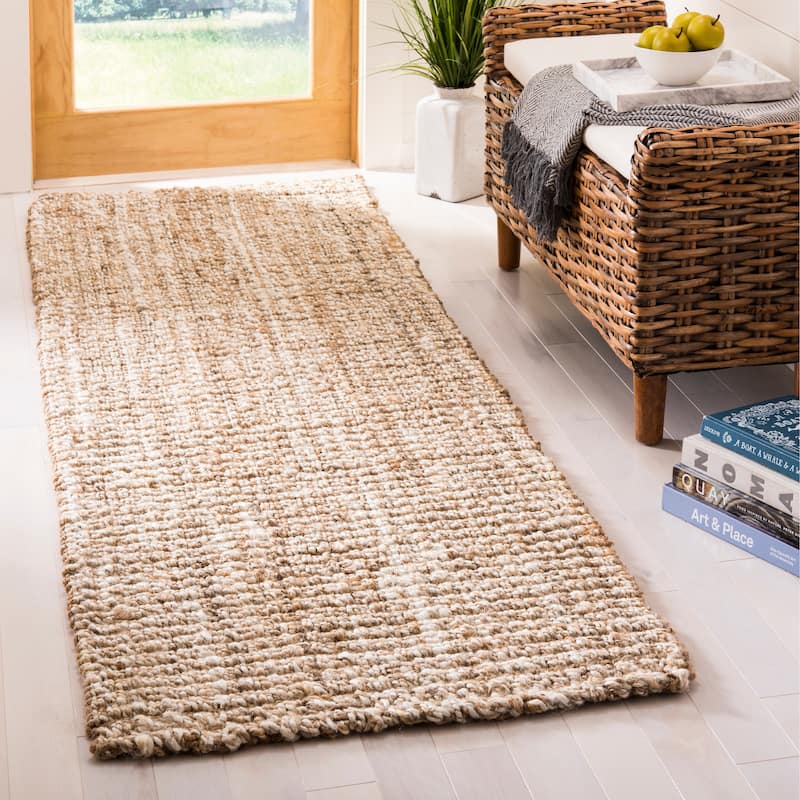 SAFAVIEH Handmade Natural Fiber Rayne Jute Rug - 2'6" x 6' Runner - Natural