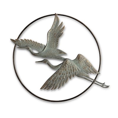 Spi Herons In Flight Garden Wall H