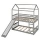 preview thumbnail 5 of 7, Twin Over Twin Bunk Bed with Slide