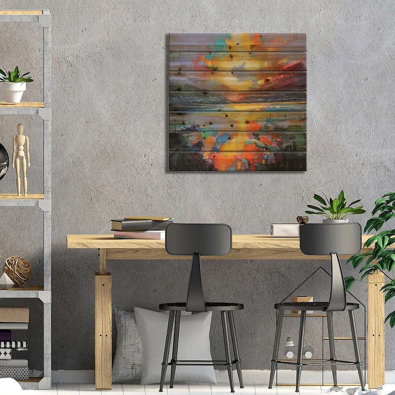 Loch Light I Print On Wood by Scott Naismith - Multi-Color