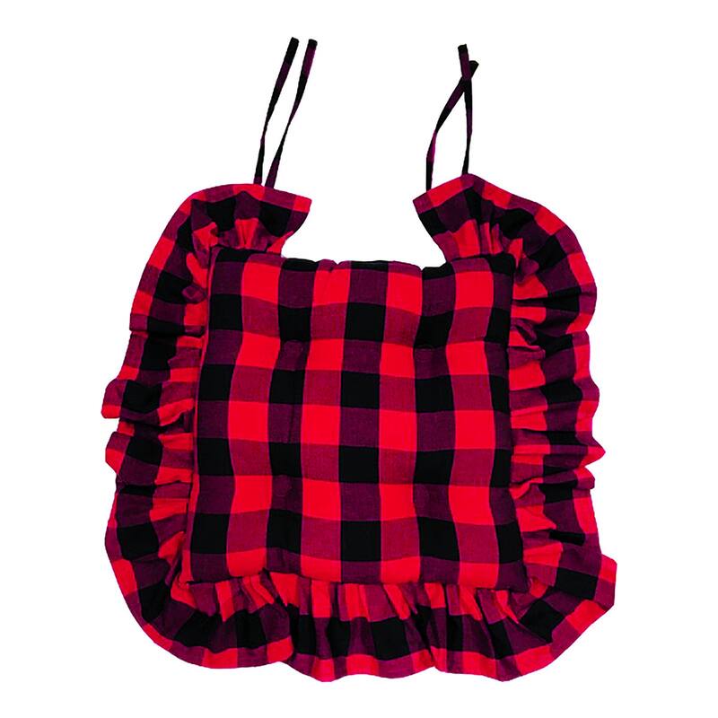 Franklin Black and Red Plaid Chairpad