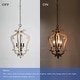 preview thumbnail 7 of 10, The Gray Barn Farmhouse 3/4-Light Wood Chandelier Lantern Foyer Island Lights