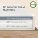 preview thumbnail 2 of 8, Furniture of America Premium 8-inch Bamboo Charcoal Gel Infused Memory Foam CertiPUR-US Certified Medium Firm Mattresses