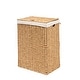 preview thumbnail 9 of 14, Seville Classics Lidded Foldable Portable Rectangular Laundry Hamper Basket with Washable Liner Tan