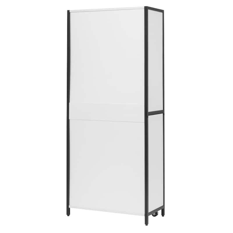 Craft Armoire with Folding Desktop for Crafts, Sewing, Home or Office