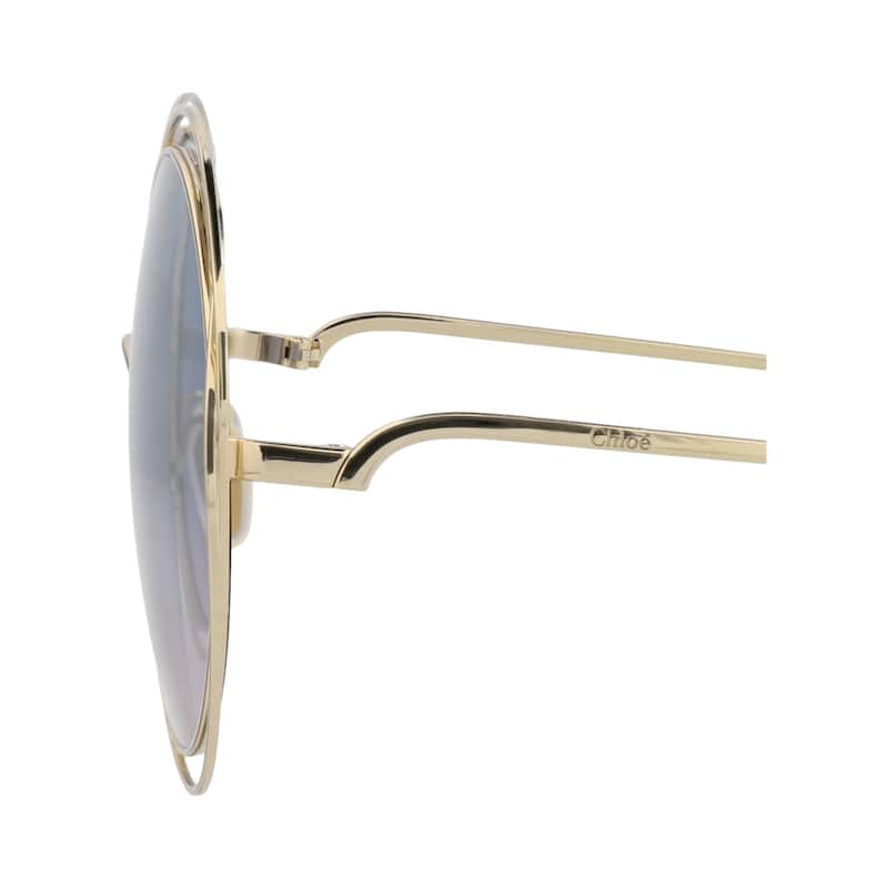 Chloé Round-Frame Metal Sunglasses