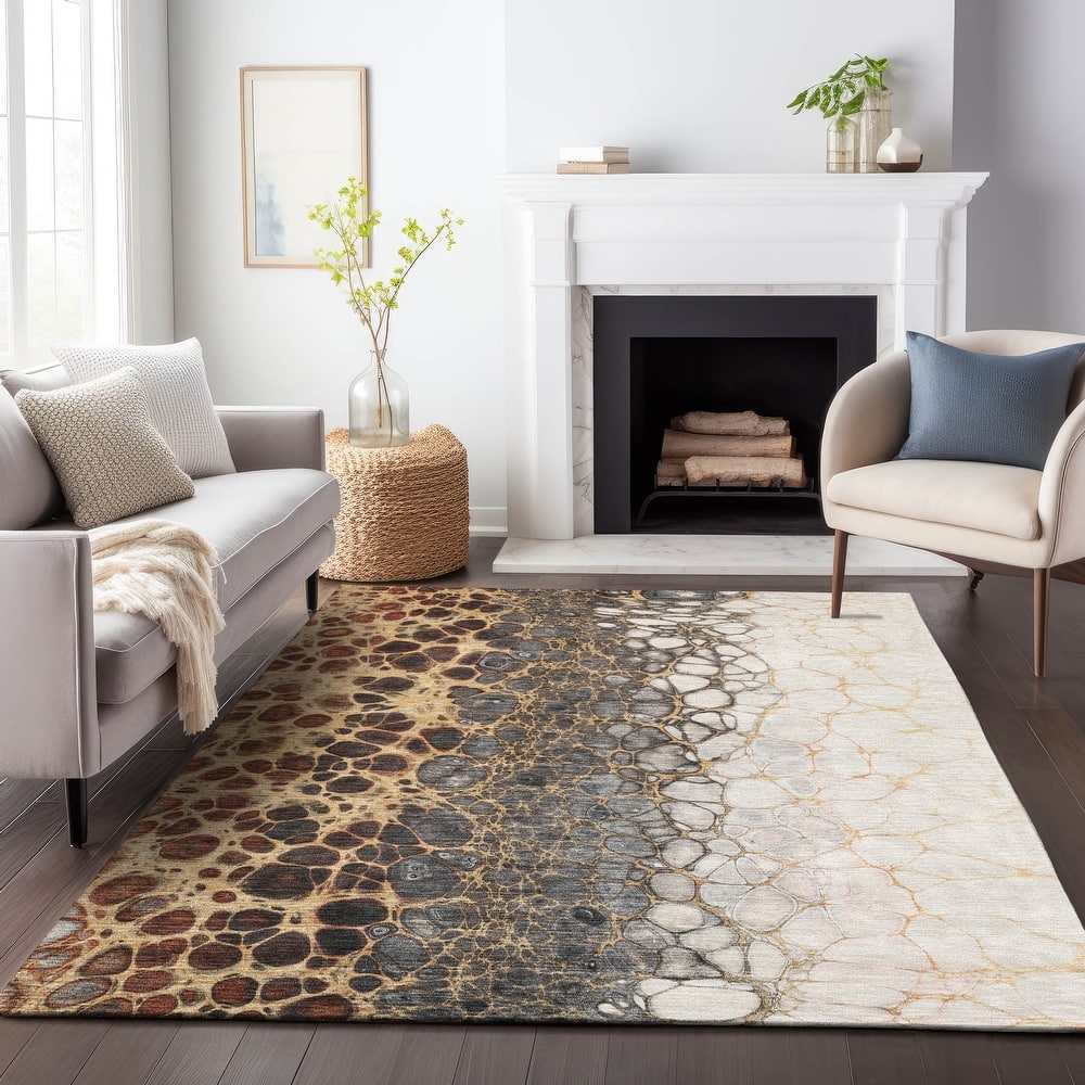 Premium Washable Super Soft Abstract Ombre Mayfield Rug