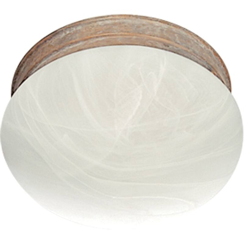 Volume Lighting Marti Single Light 8" Wide Flush Mount Bowl Ceiling