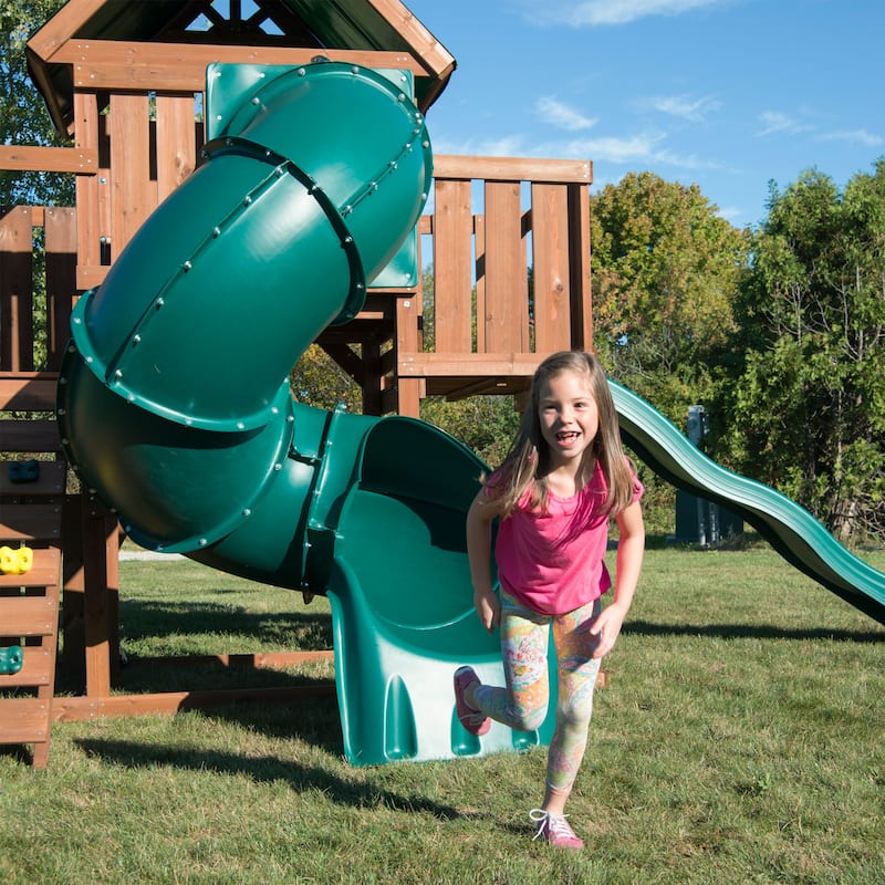 Swing-N-Slide Tellico Terrace Wooden Outdoor Swing Set