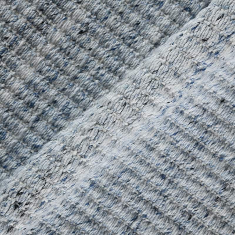 Lineage Sky Blue Heathered Hand-Woven Area Rug 2' x 3'