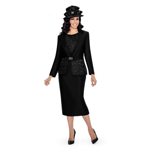Women's black skirt suits sale clearance