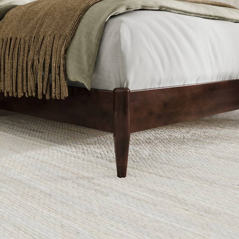 Orleans Solid Wood Low Profile Sleigh Platform Bed