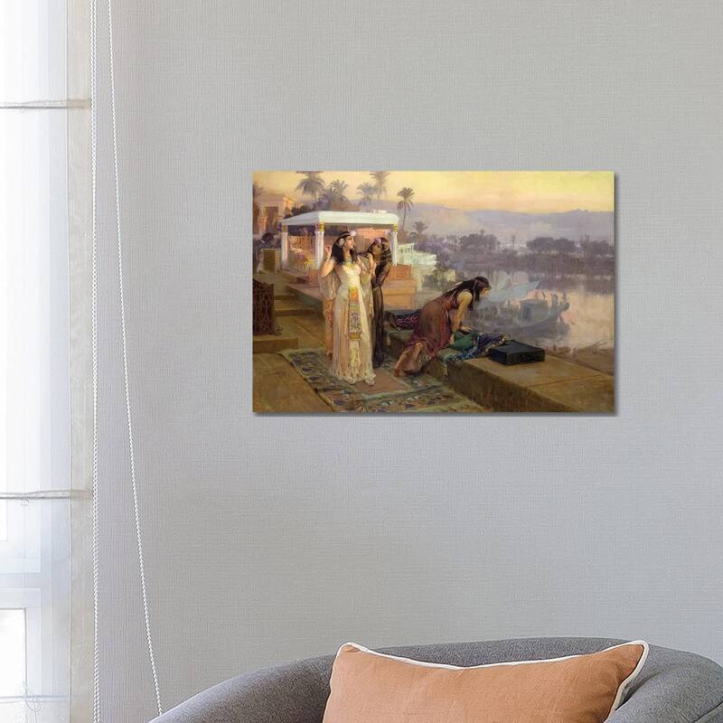 iCanvas "Cleopatra On The Terraces of Philae, 1896" by Frederick Arthur Bridgman Canvas Print - 18x26x1.5