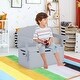 preview thumbnail 23 of 29, Costway 3-in-1 Kids Convertible Storage Bench Wood Activity Table and - See Details