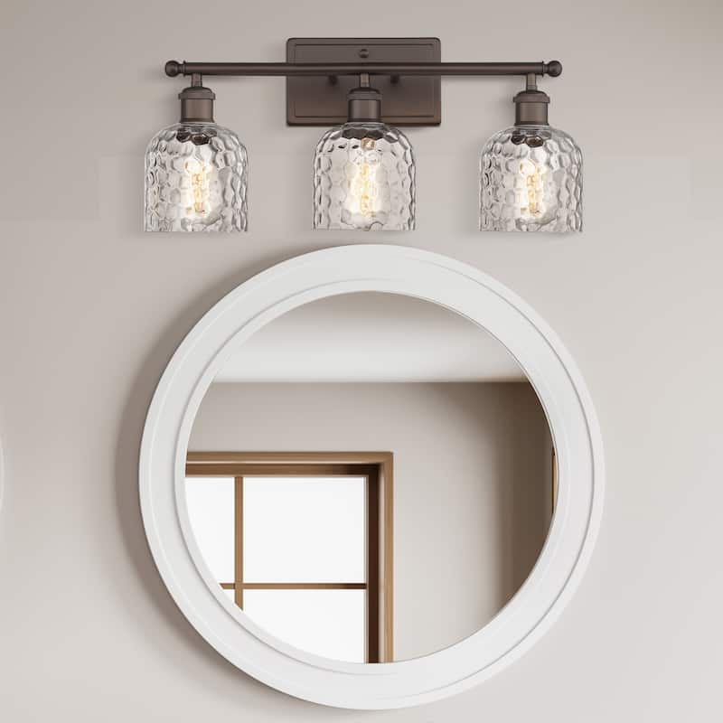3-Light Fixtures for Bathroom Above Mirror - 3-Light - Oil Rubbed Bronze
