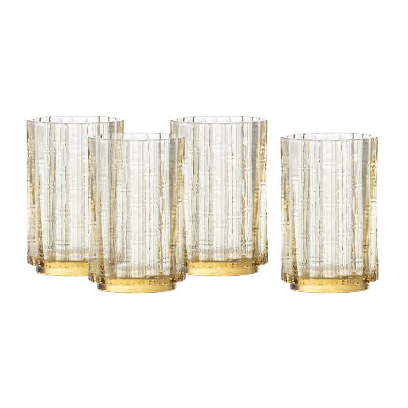 Mahalo Iced Beverage 13.5oz (400ml), GB - 13.5 Ounce - Ginger Gold - Set of 4