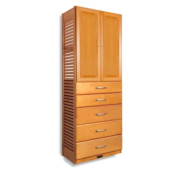 John Louis Home 16in. Deep Solid Wood 5Drawer/Raised Panel Doors