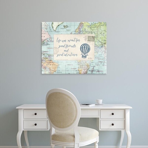 Easy Art Prints Katie Pertiet's 'Travel Posts III' Premium Canvas Art